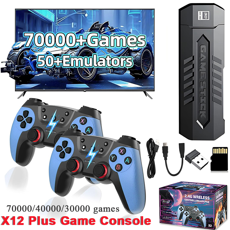 Retro Gaming Console Handheld - X2 Retro Game Stick with 128GB