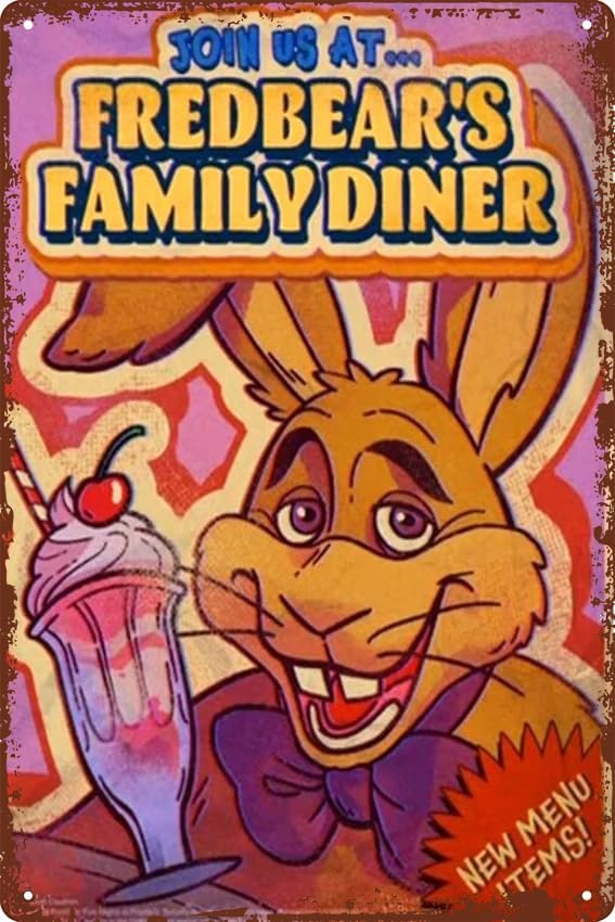 Retro Gaming Pictures - fnaf-fredbears family diner pizza 2 Poster