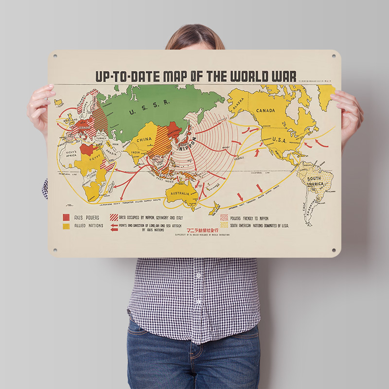 World Of Retro Gaming - Map Of The World War Personalized