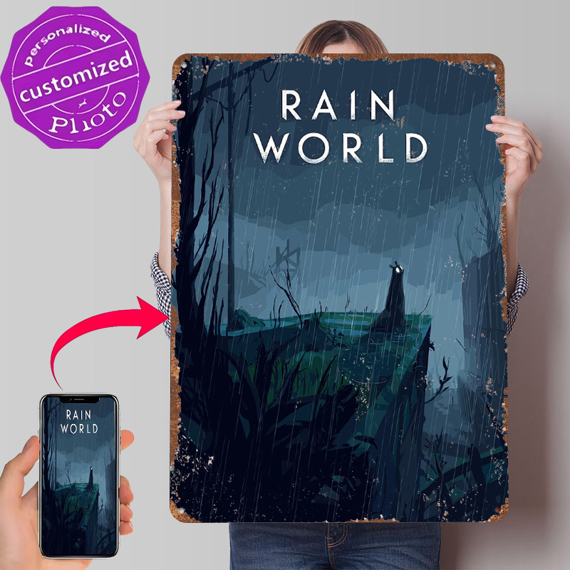 World Of Retro Gaming - Rain World Game Cover Art Tin
