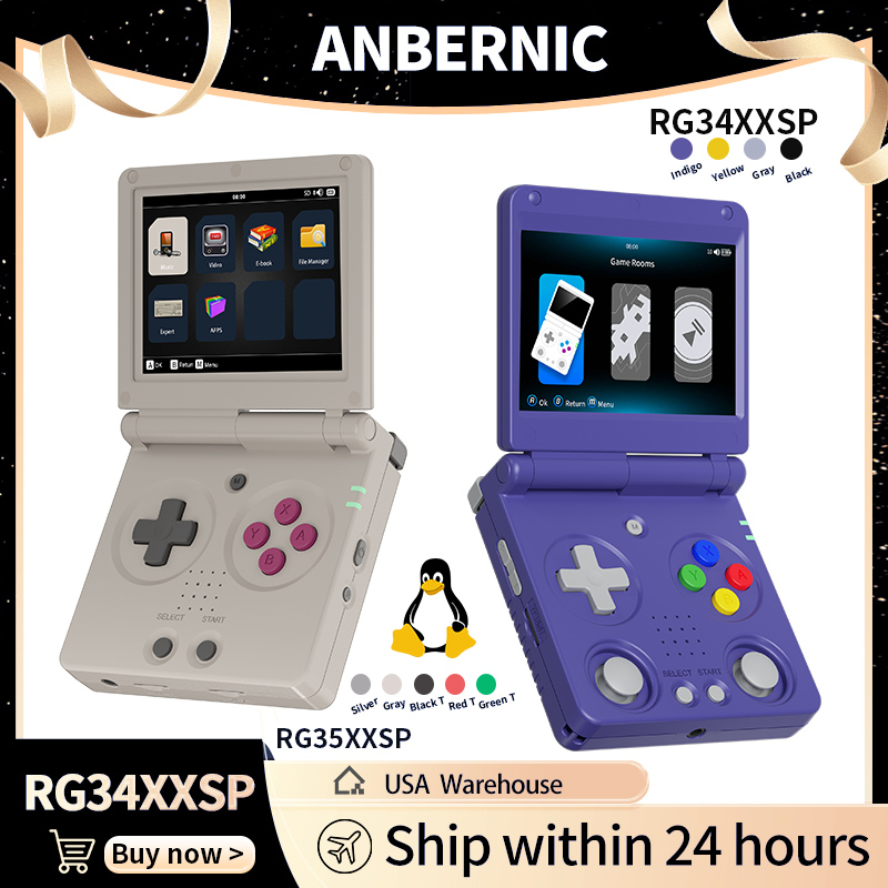 Anbernic RG34XXSP RG35XXSP Fli - đánh giá và giá Retro Gaming Console Handheld
