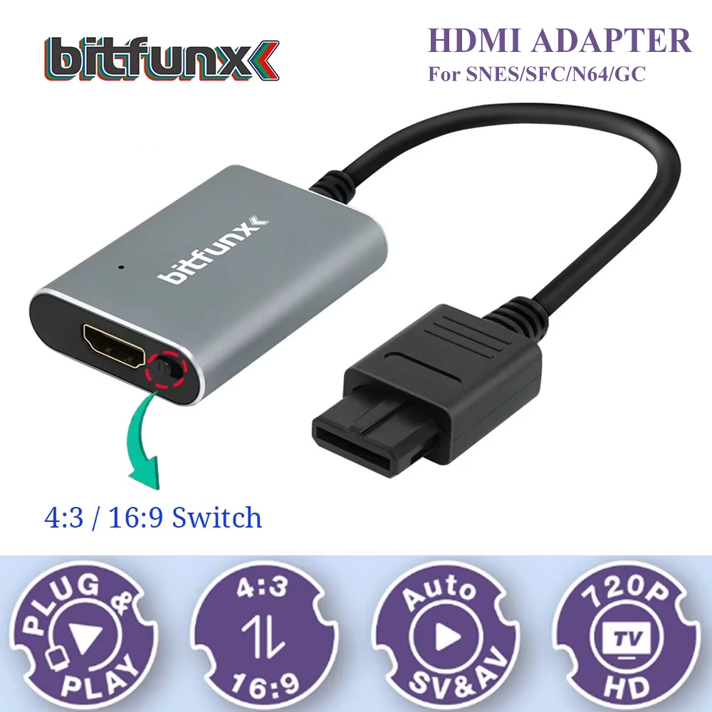 Bitfunx 720P Svideo / AV To HD - đánh giá và giá Retro Gaming Hub