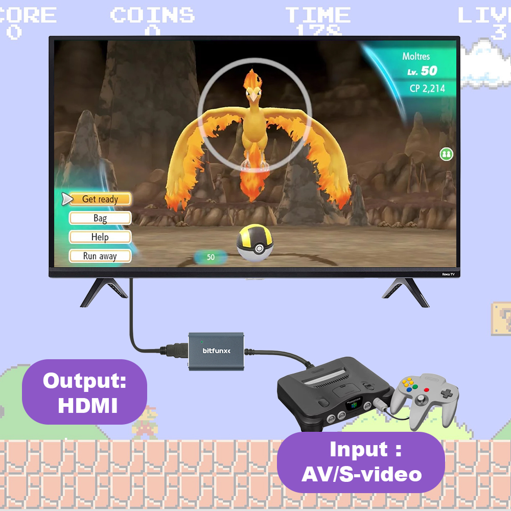 Bitfunx 720P Svideo / AV To HD - đánh giá và giá Retro Gaming Hub
