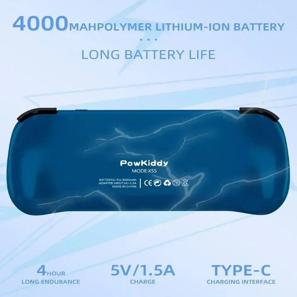 POWKIDDY X55 Handheld Game Con - đánh giá và giá Retro Gaming Hub
