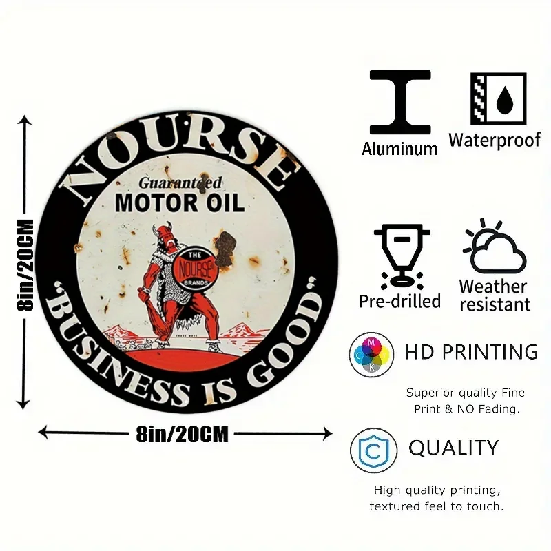 Vintage Motor Oil Sign Round M - đánh giá và giá Retro Gaming Pictures