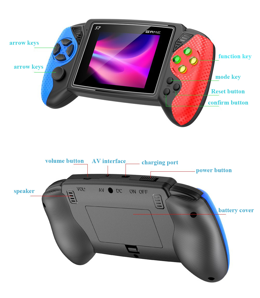 S7 Retro Handheld Game Console - đánh giá và giá Retro Gaming Console Handheld
