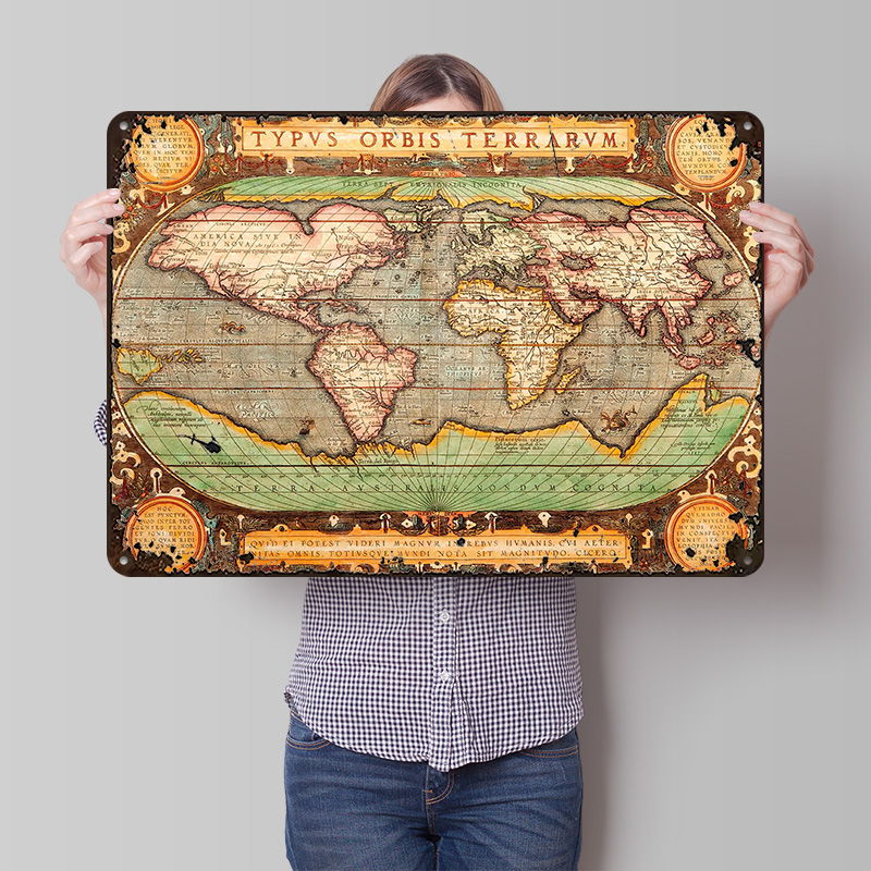 Old Map of the World Printed P - đánh giá và giá World Of Retro Gaming