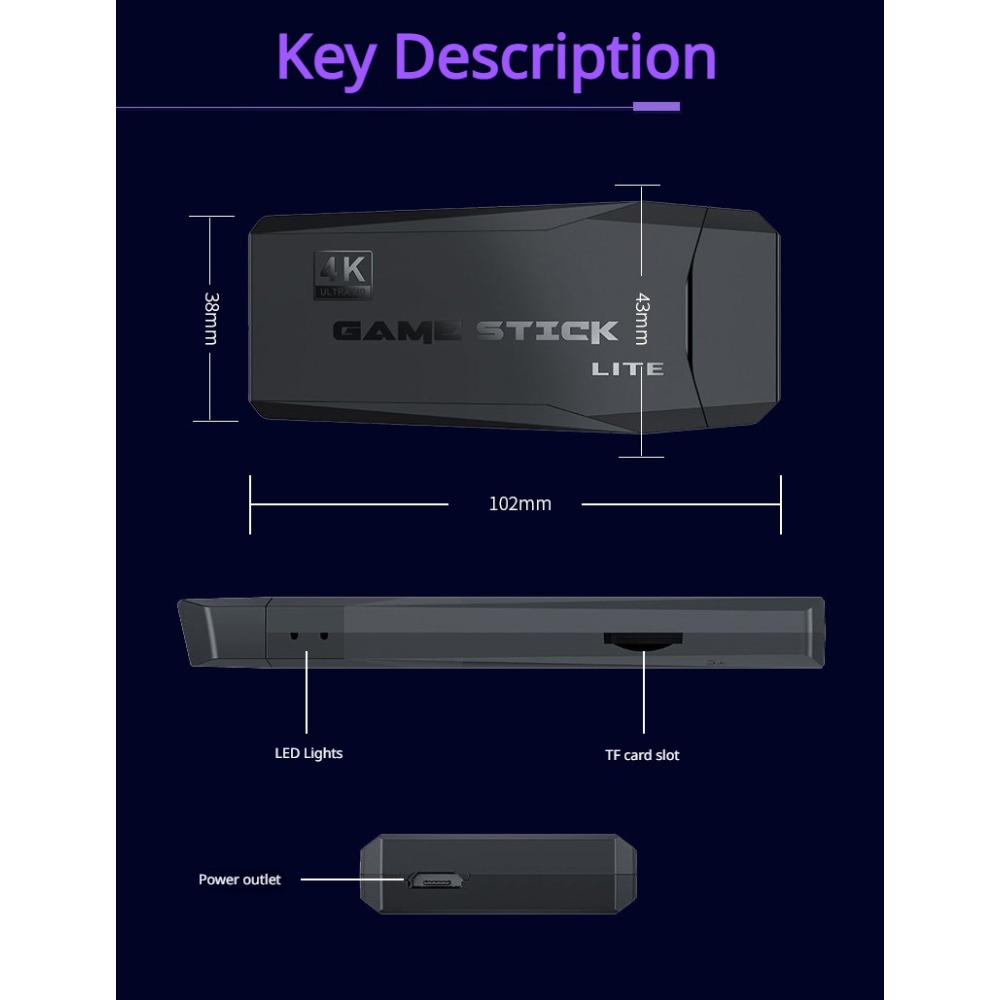 Portable 4K Retro Game Stick C - đánh giá và giá Retro Gaming Hub