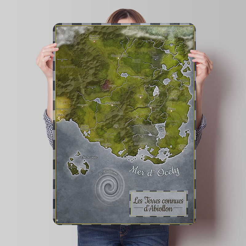 Abiollon World Map Metal Poste - đánh giá và giá World Of Retro Gaming