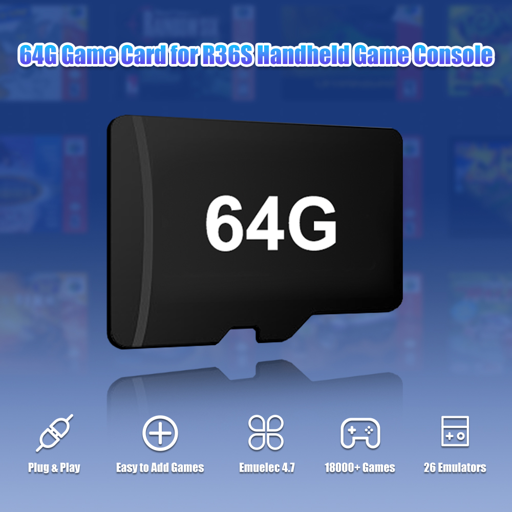64G Game TF Card for R36S Vide - đánh giá và giá Retro Gaming Console Handheld