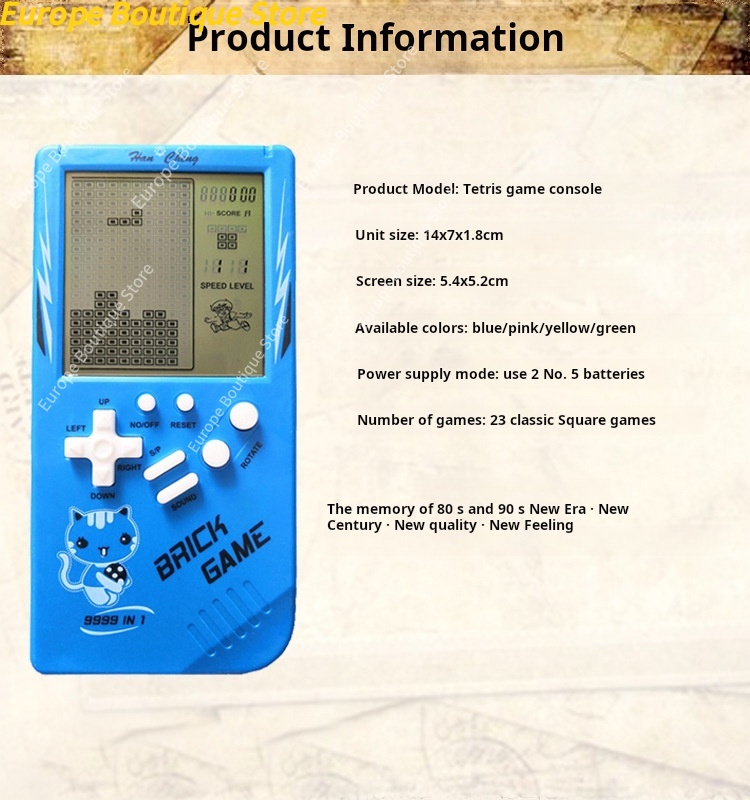 Large Screen Kids Handheld Gam - đánh giá và giá Retro Gaming Console Handheld