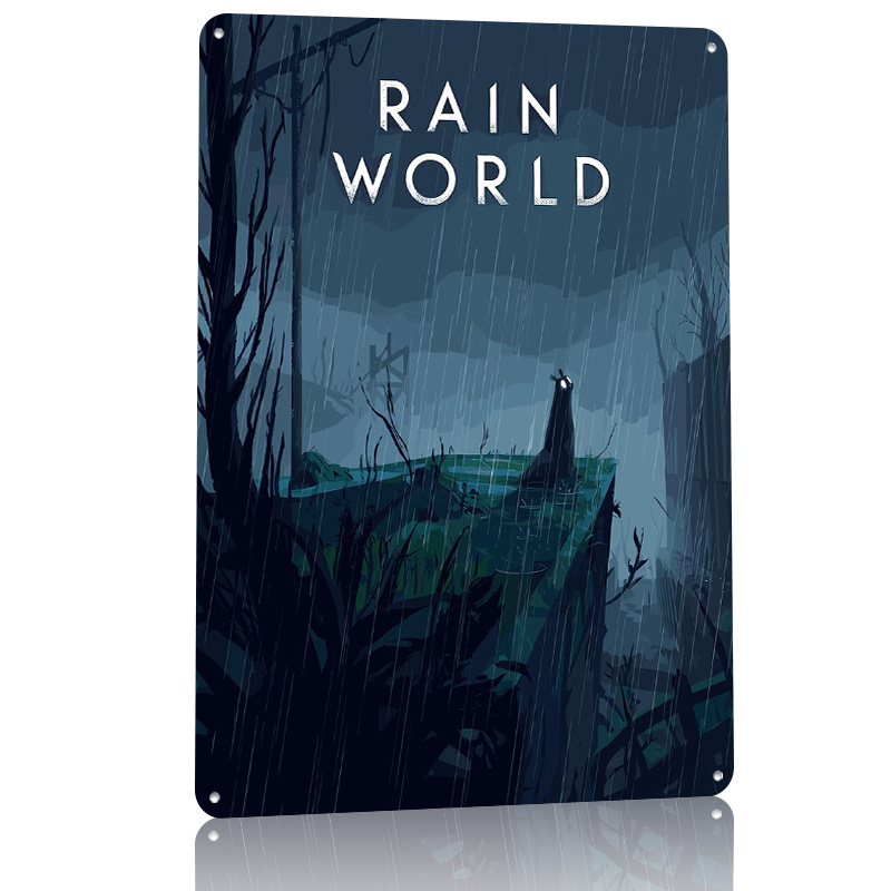 Rain World Game Cover Art Tin  - đánh giá và giá World Of Retro Gaming