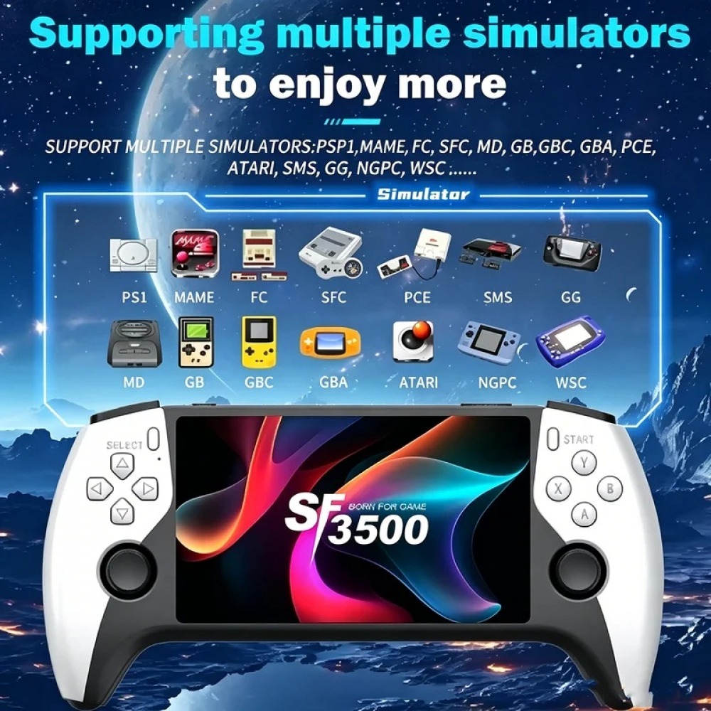 SF3500 5 inch Handheld Game Co - đánh giá và giá Retro Gaming Console Handheld